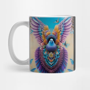 Floral Pigeon Mug